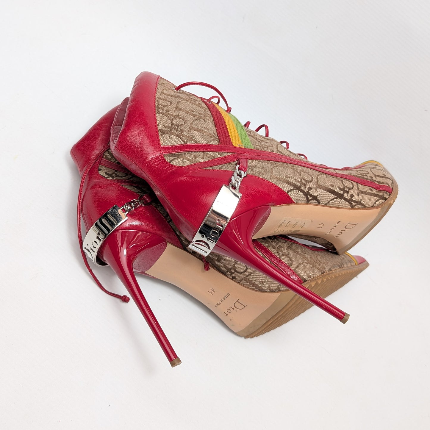 Dior Rasta ankle boots by Galliano 2003 - EU41|UK8|US10
