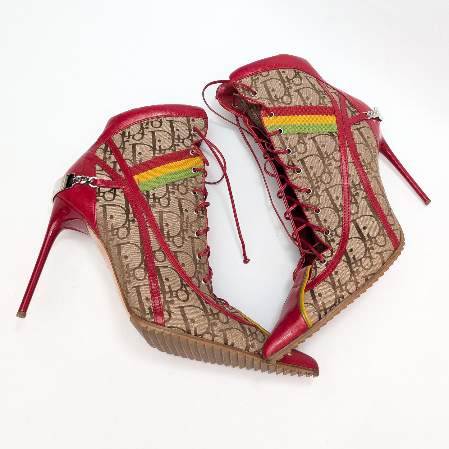 Dior Rasta ankle boots by Galliano 2003 - EU41|UK8|US10