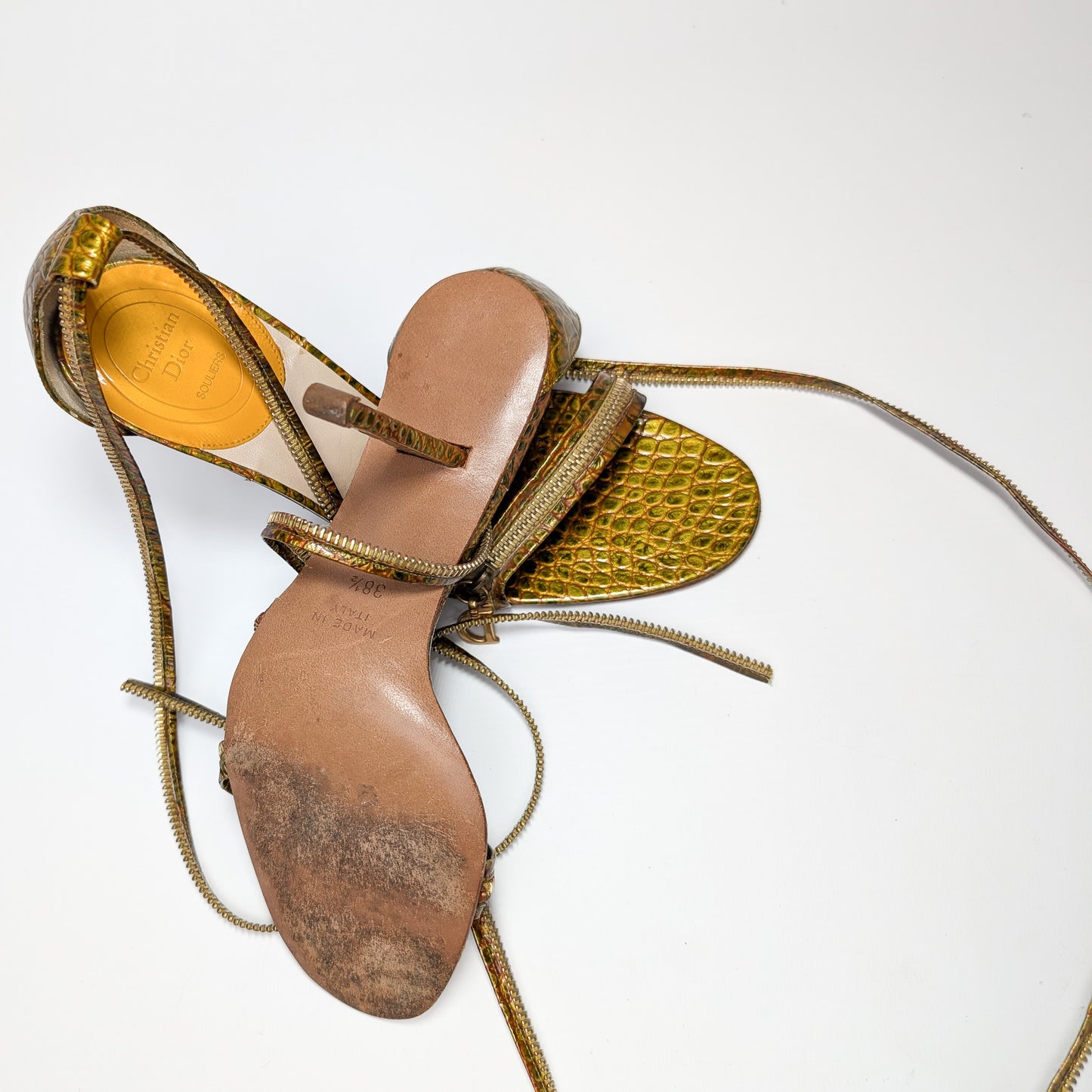 Dior python sandals by Galliano - EU38.5|UK5.5|US7.5