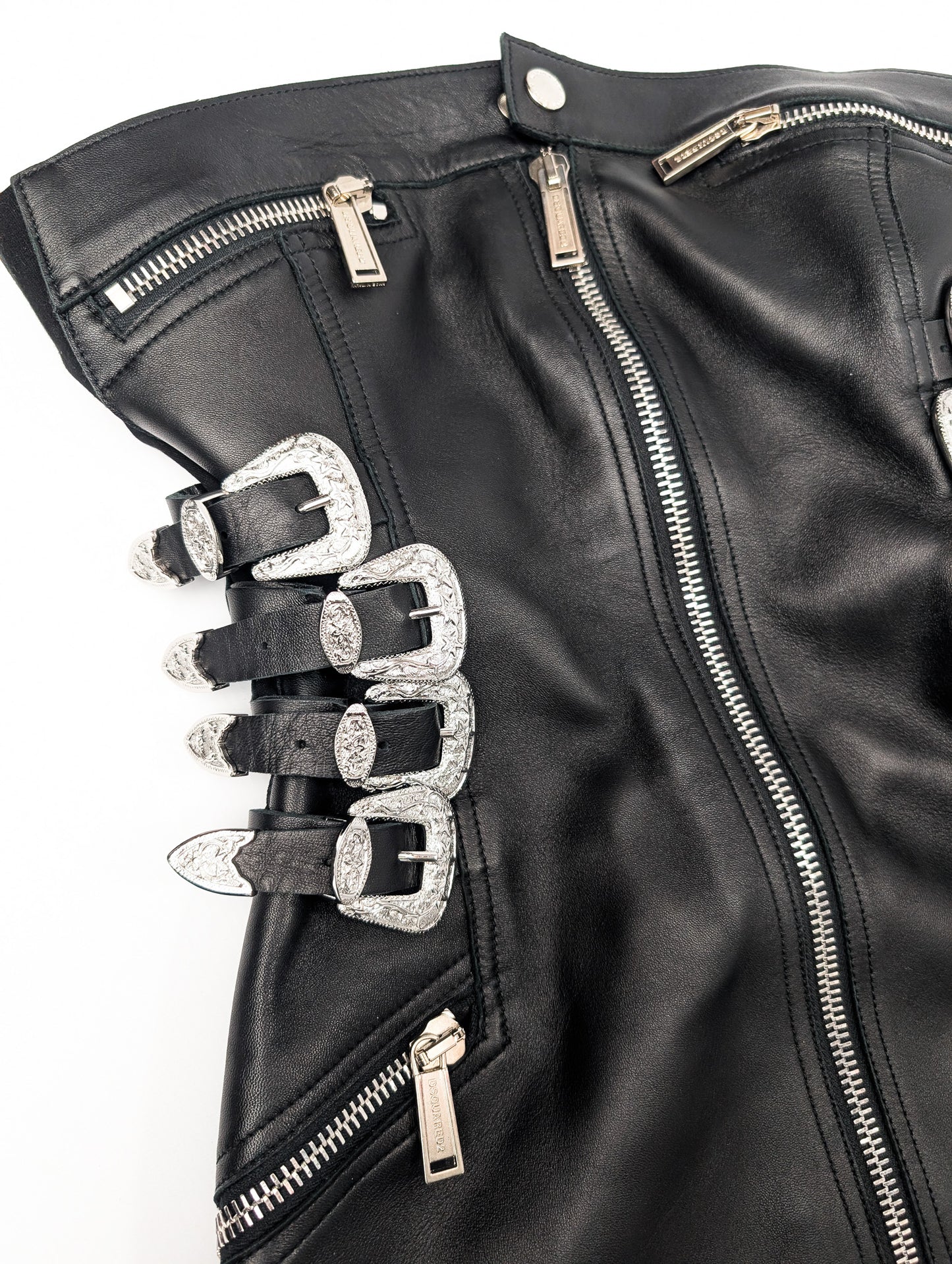 Gothika leather dress by Dsquared2, Spring/Summer 2018