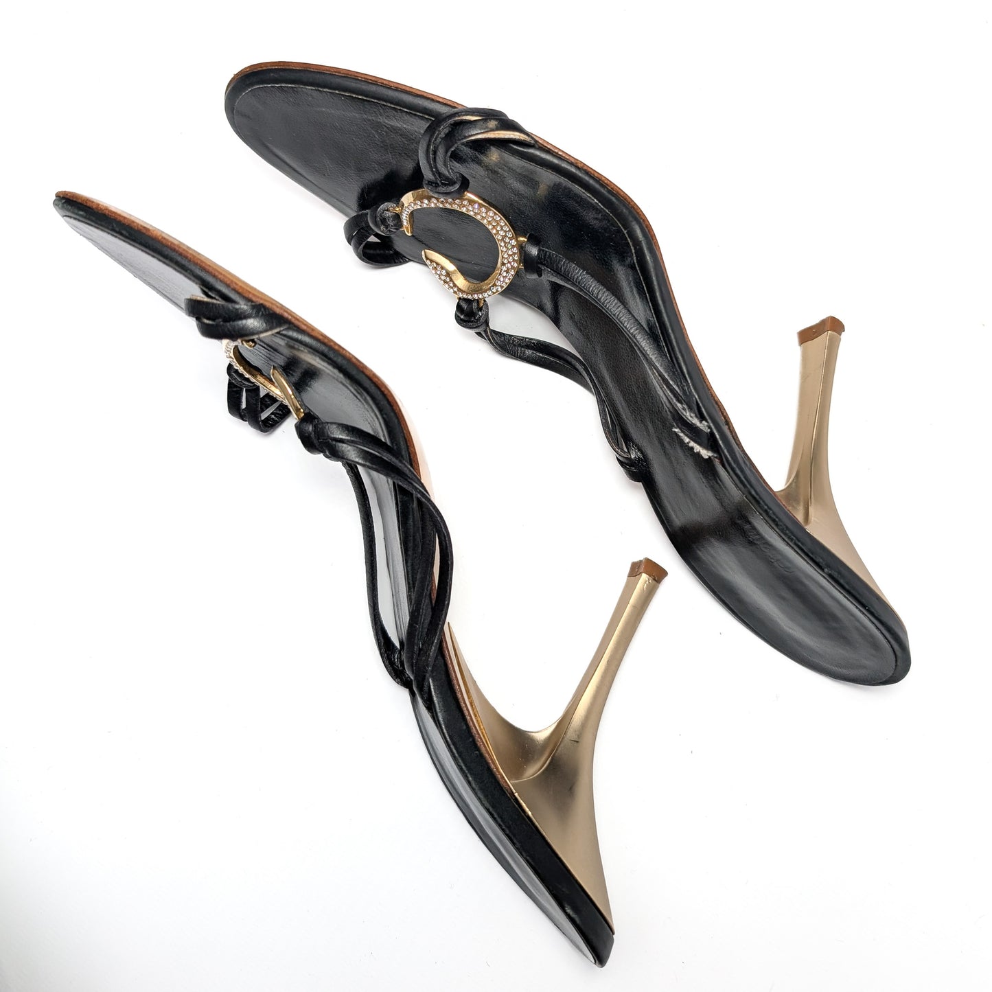 Roberto Cavalli jeweled mules - EU38|UK5|US6