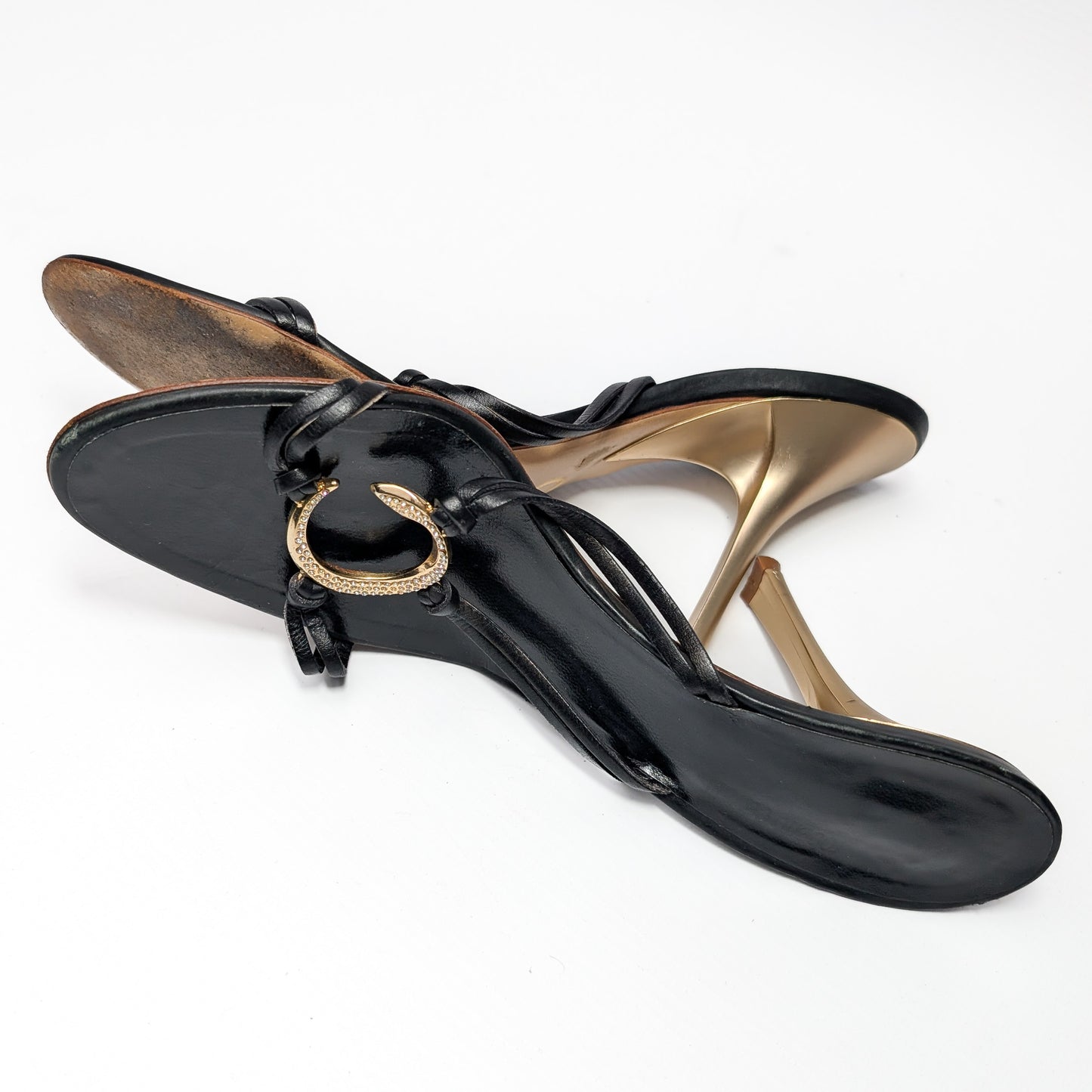 Roberto Cavalli jeweled mules - EU38|UK5|US6