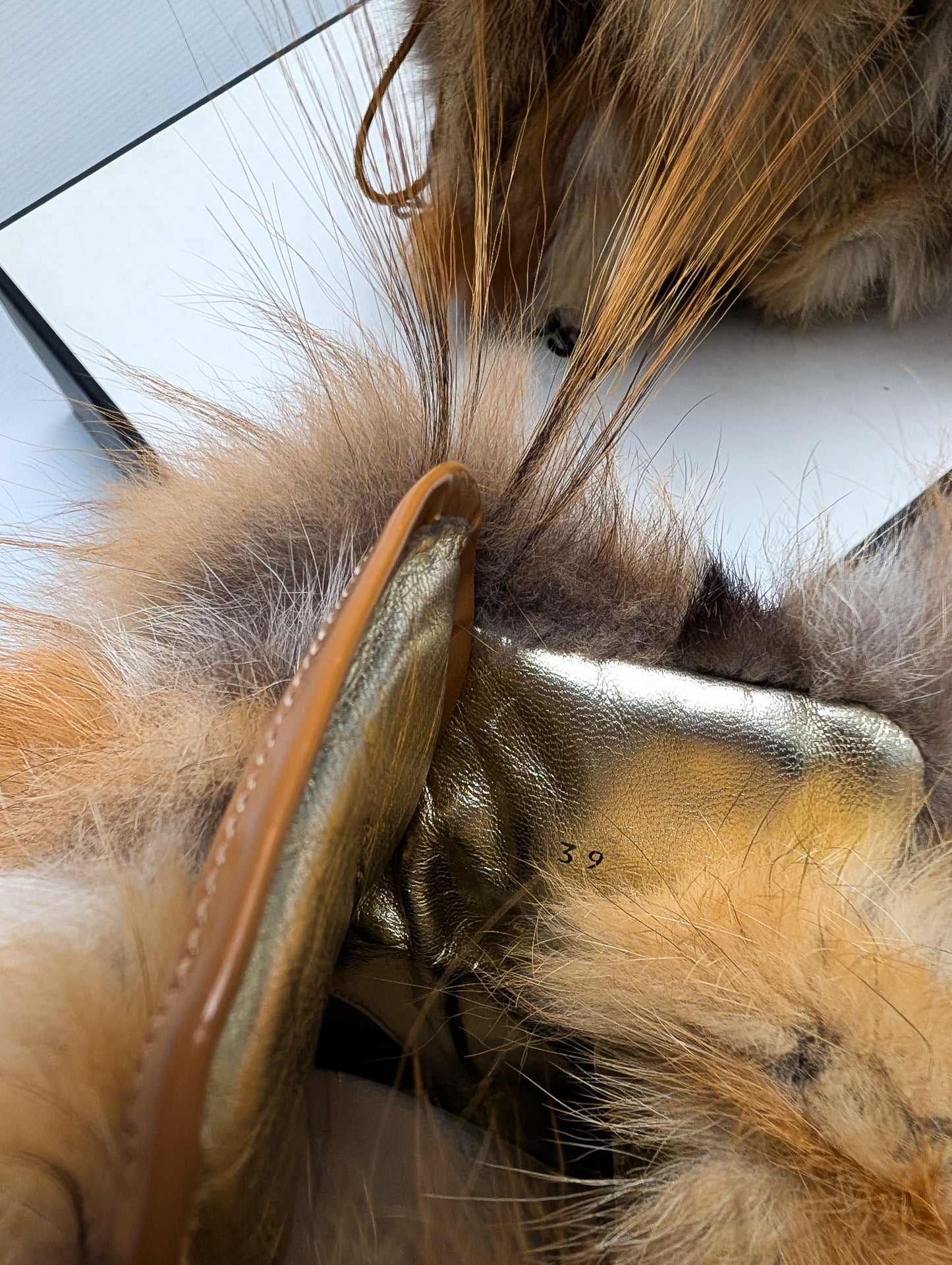 Dsquared2 fur-lined wedge sneakers - EU39|6UK|8US