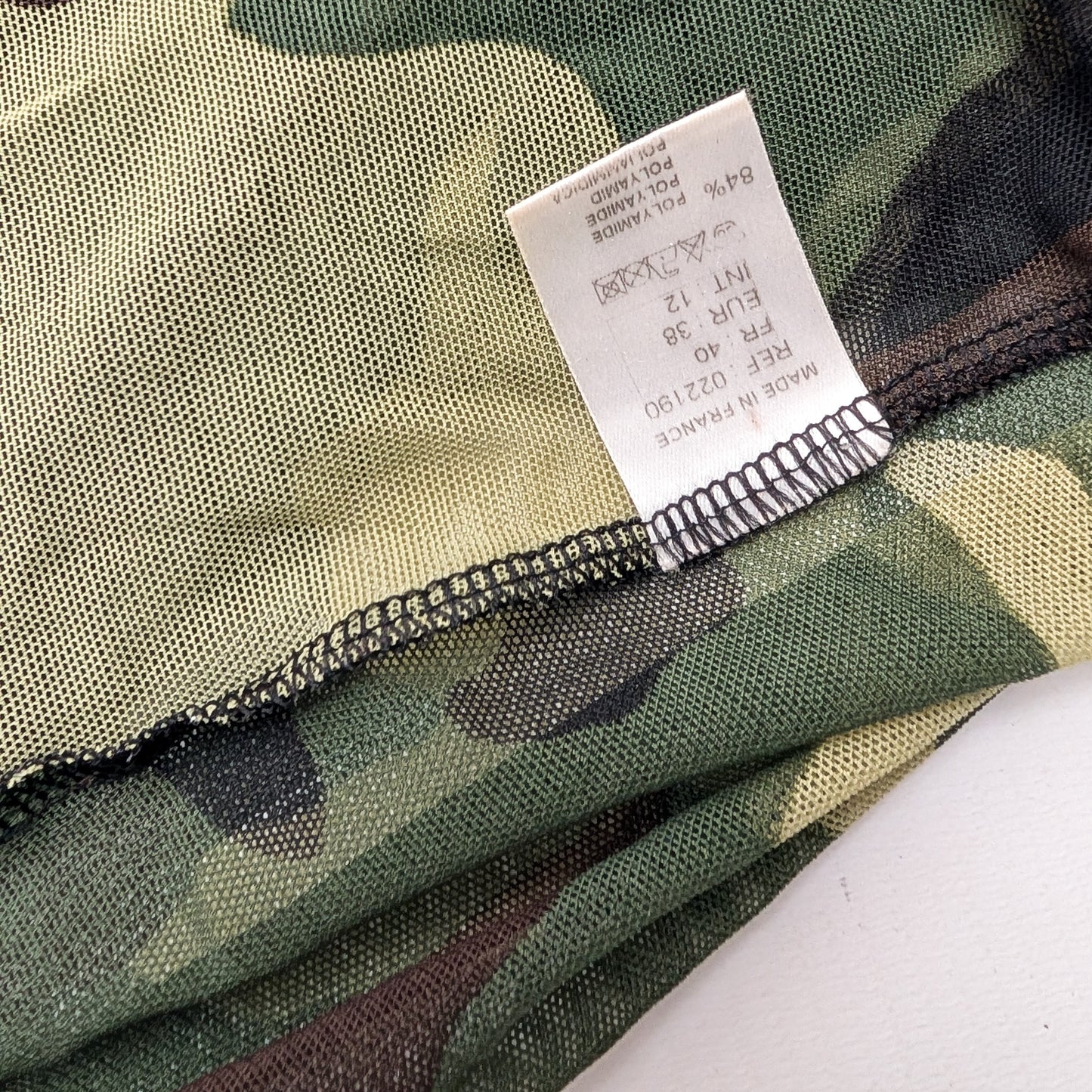 Dior By John Galliano Camouflage Mesh Dress