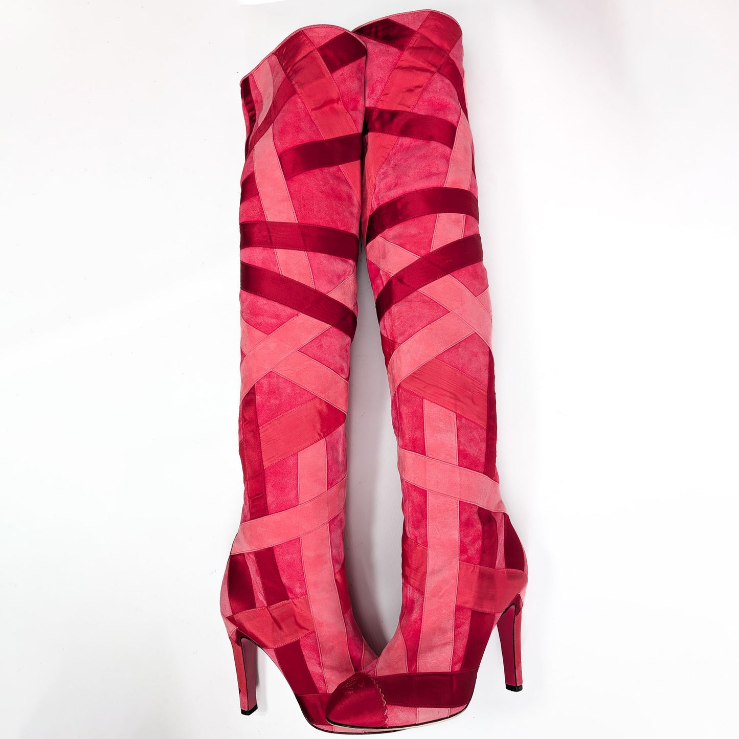 Chanel F/W 2017 pink boots - EU39|UK6|US8