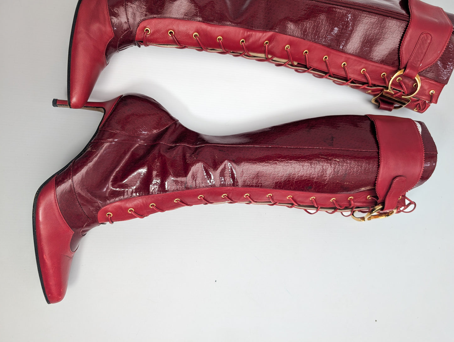 Dior by Galliano Fall 2000 buckle boots - EU39|UK6|US8