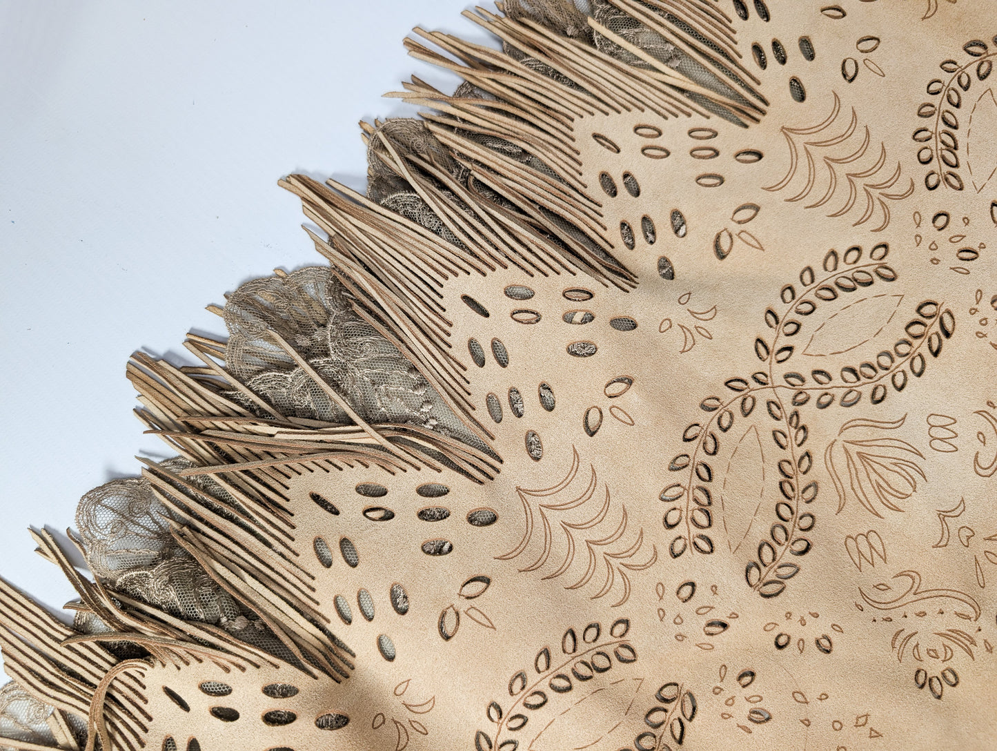 Suede skirt and jacket set - L