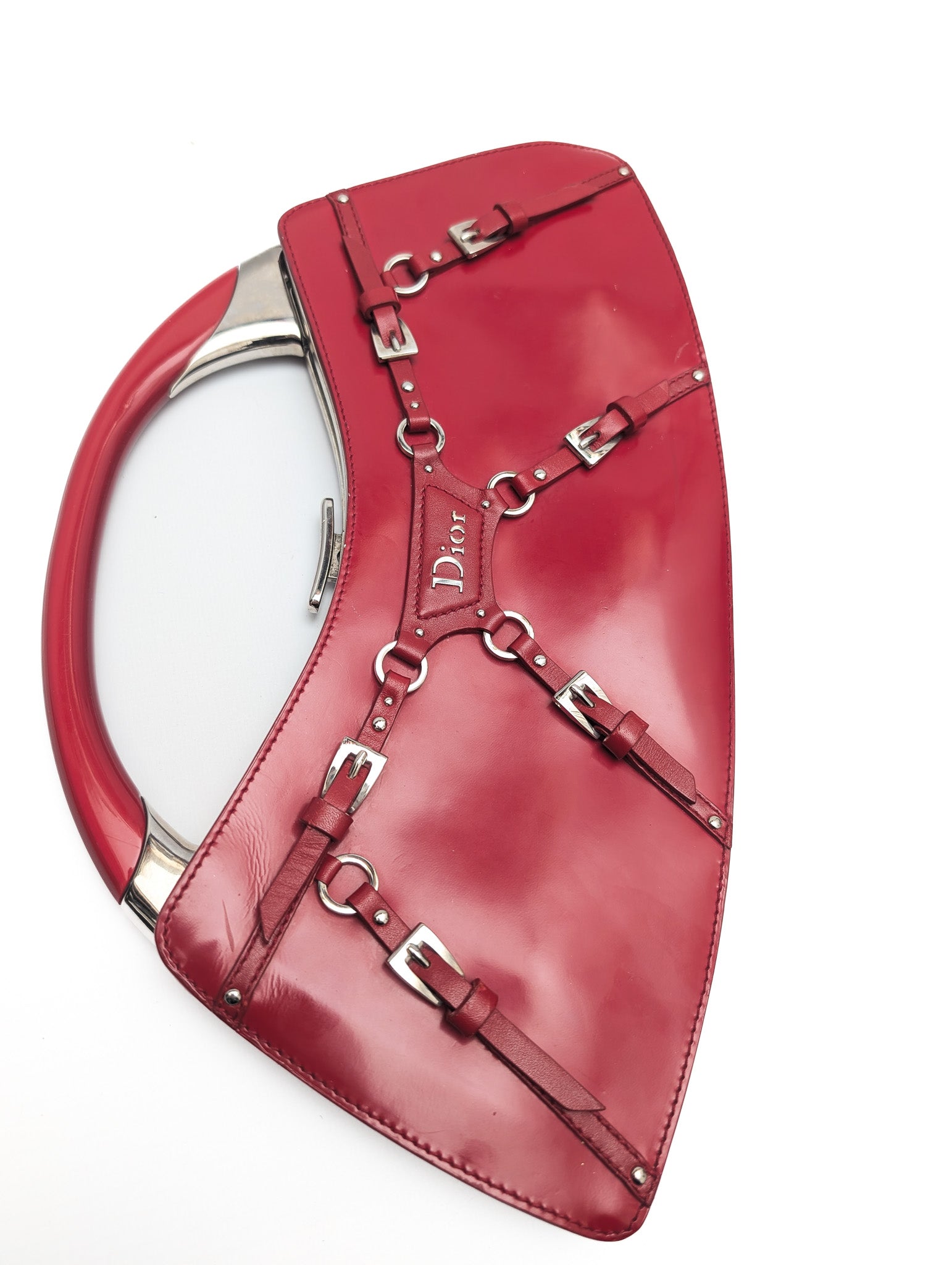 Dior Bondage Red Handbag by Galliano - A/W 2003 – Al fintage