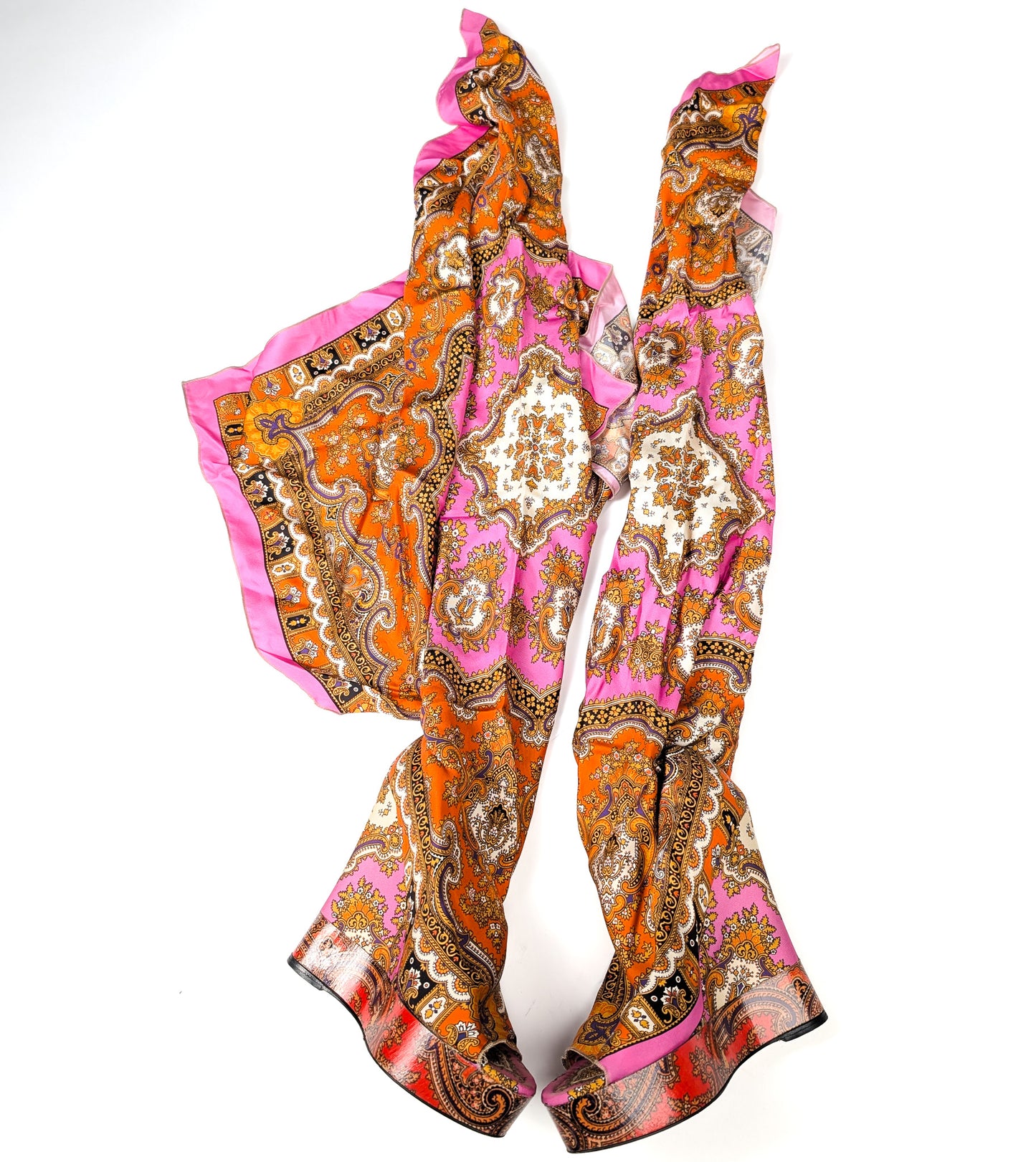 Dolce & Gabbana Scarf Sandals S/S 2012 - EU37|UK4|US6