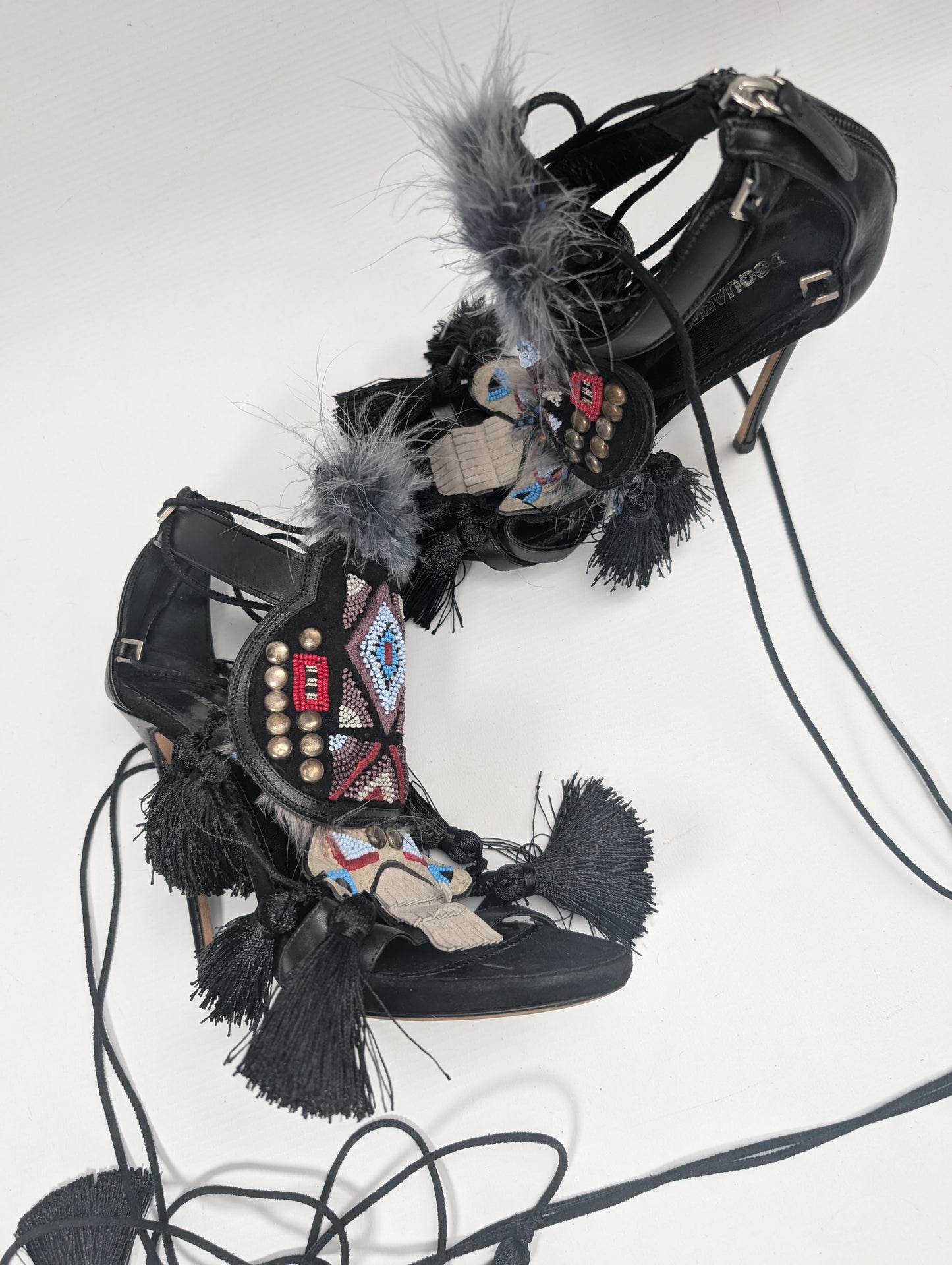 Sandales "Eskimo" noire Dsquared2 F/W 2015 - EU39|6UK|8US