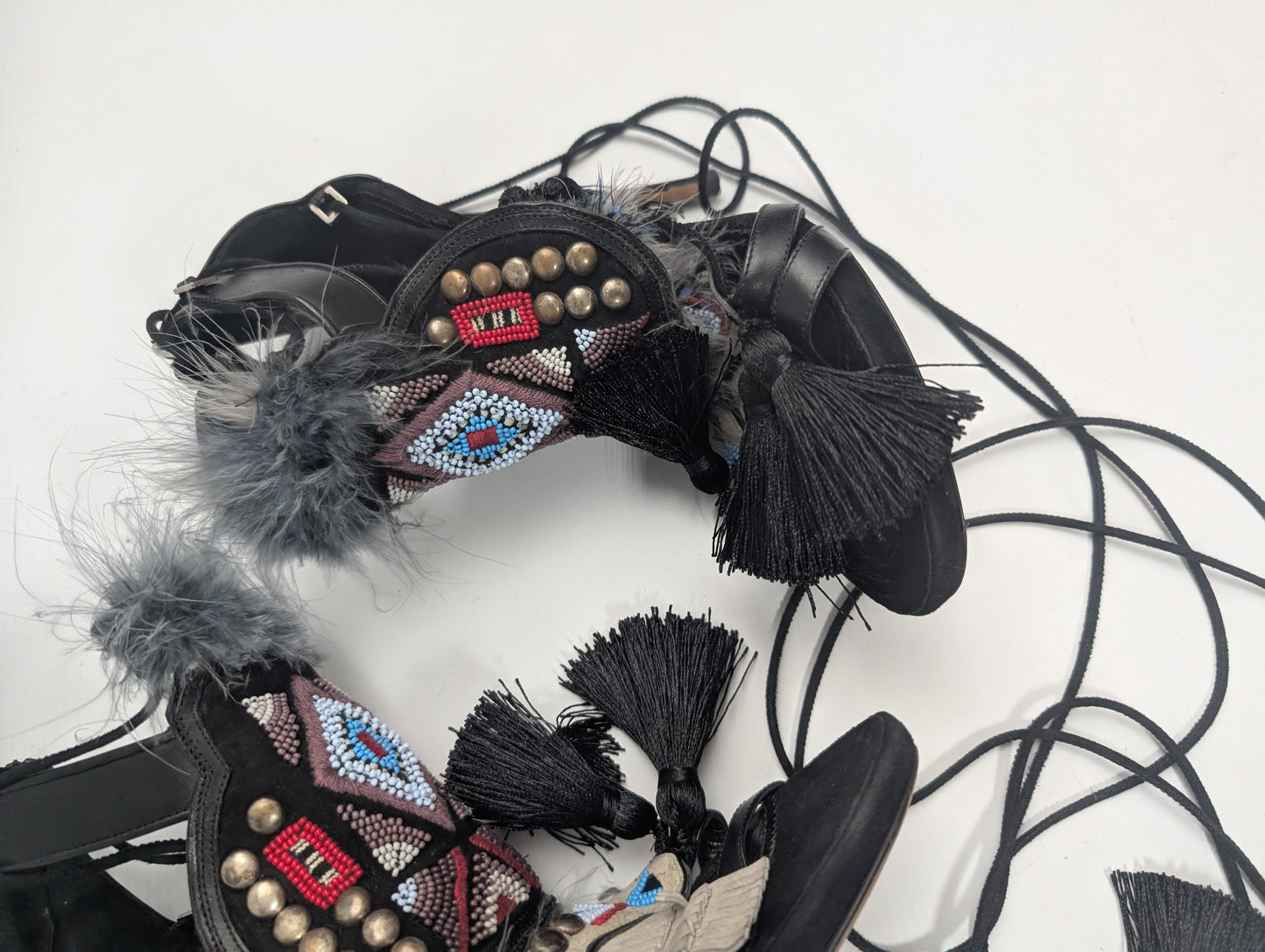 Sandales "Eskimo" noire Dsquared2 F/W 2015 - EU39|6UK|8US