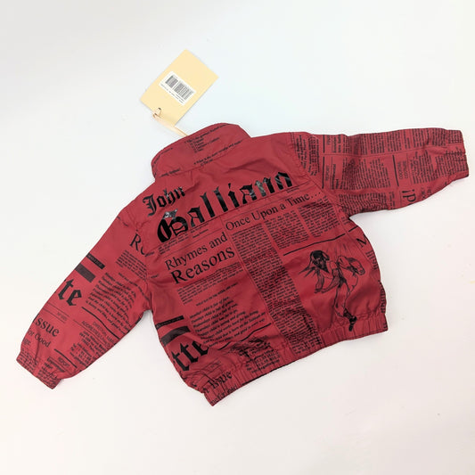 John Galliano monogram "newspaper" jacket - 6m