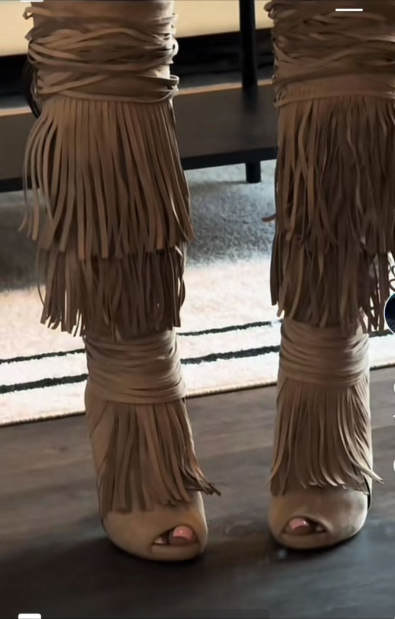 Gucci fringe boots - EU37|UK4|US6