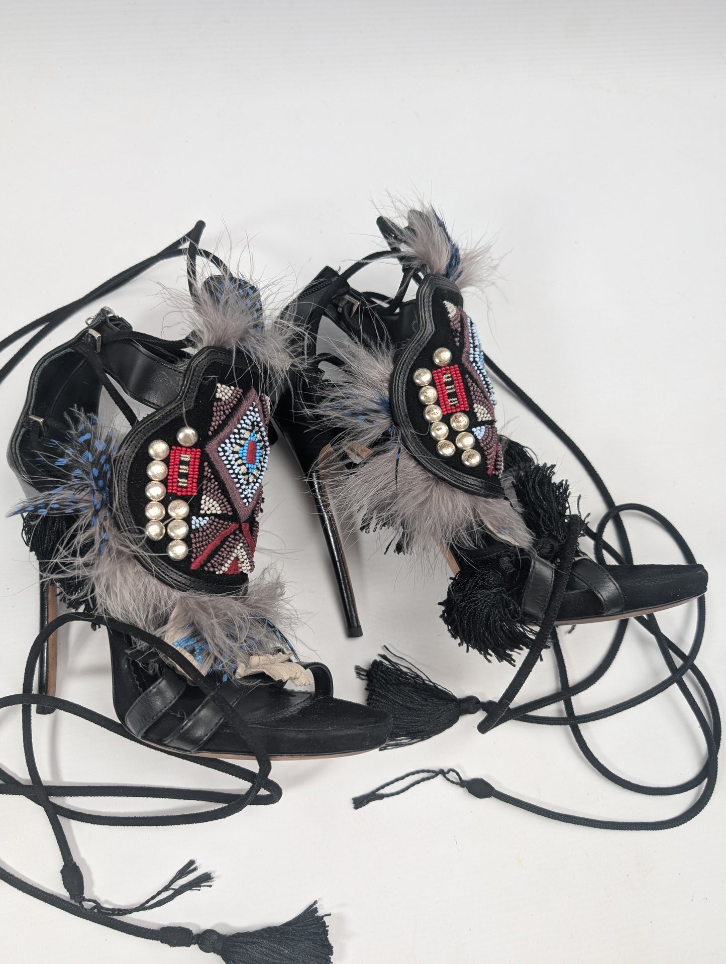 Dsquared2 F/W 2015 Black "Eskimo" Sandals - EU38|5UK|7US