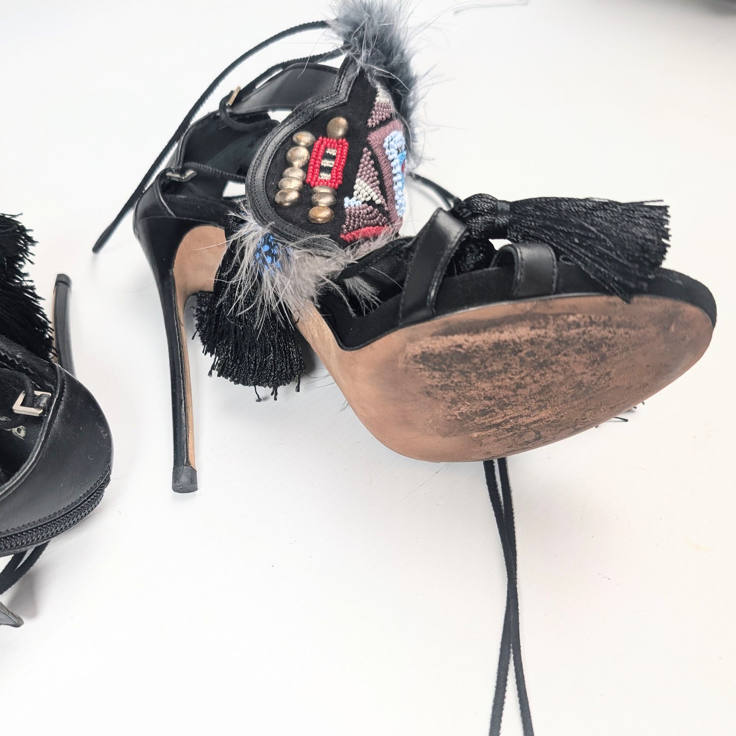 Sandales "Eskimo" noire Dsquared2 F/W 2015 - EU39|6UK|8US