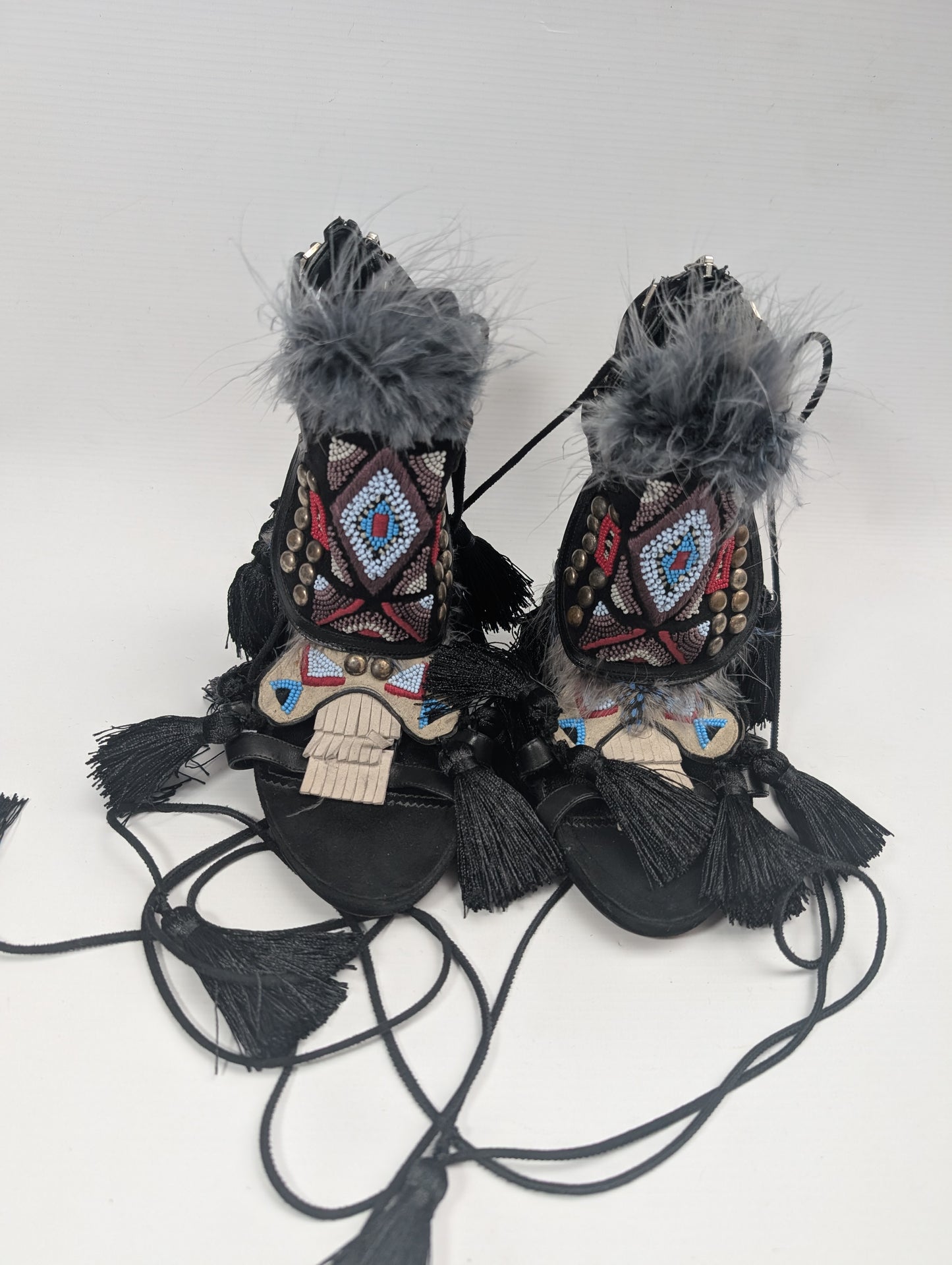 Sandales "Eskimo" noire Dsquared2 F/W 2015 - EU39|6UK|8US