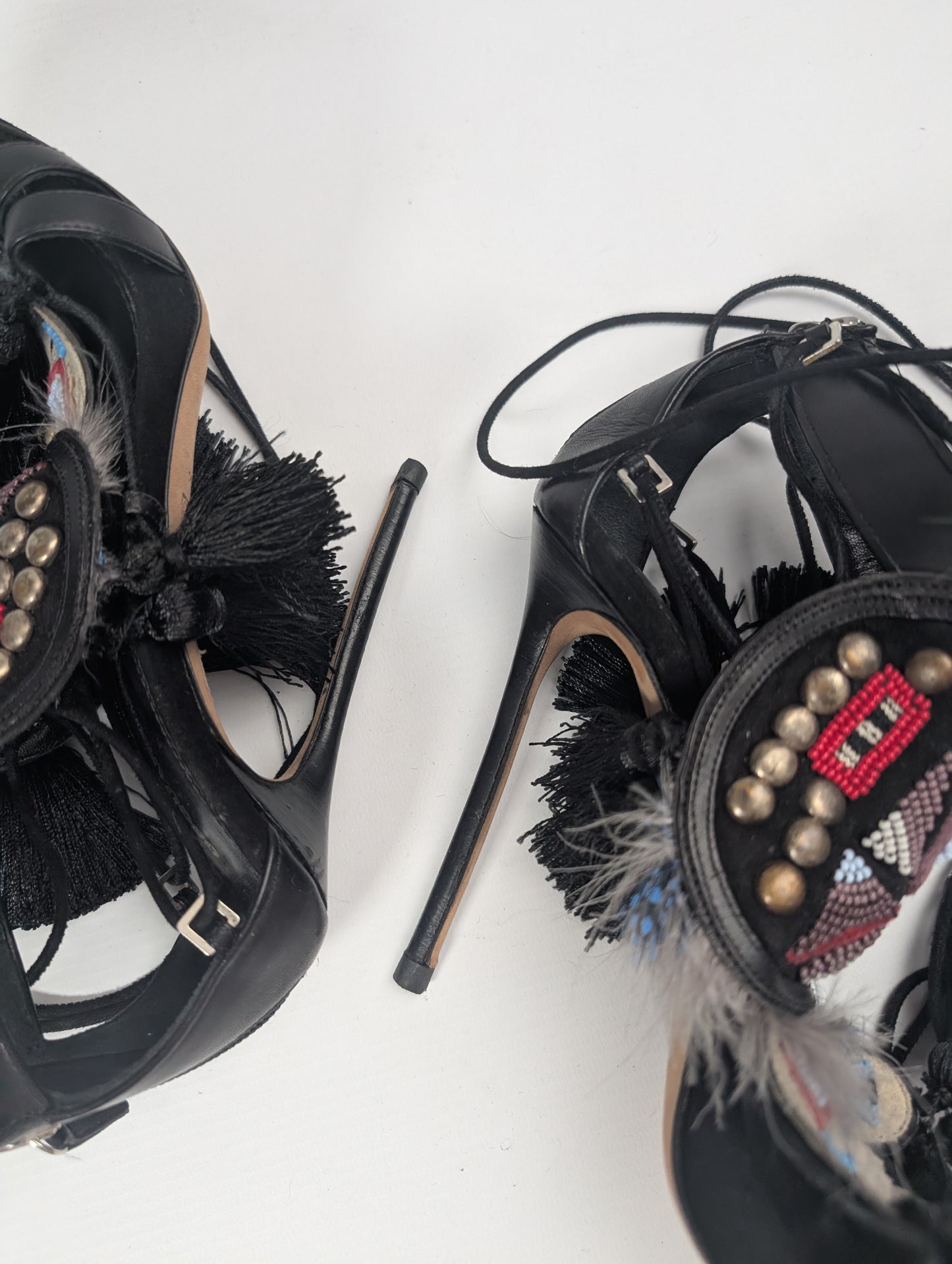 Sandales "Eskimo" noire Dsquared2 F/W 2015 - EU39|6UK|8US