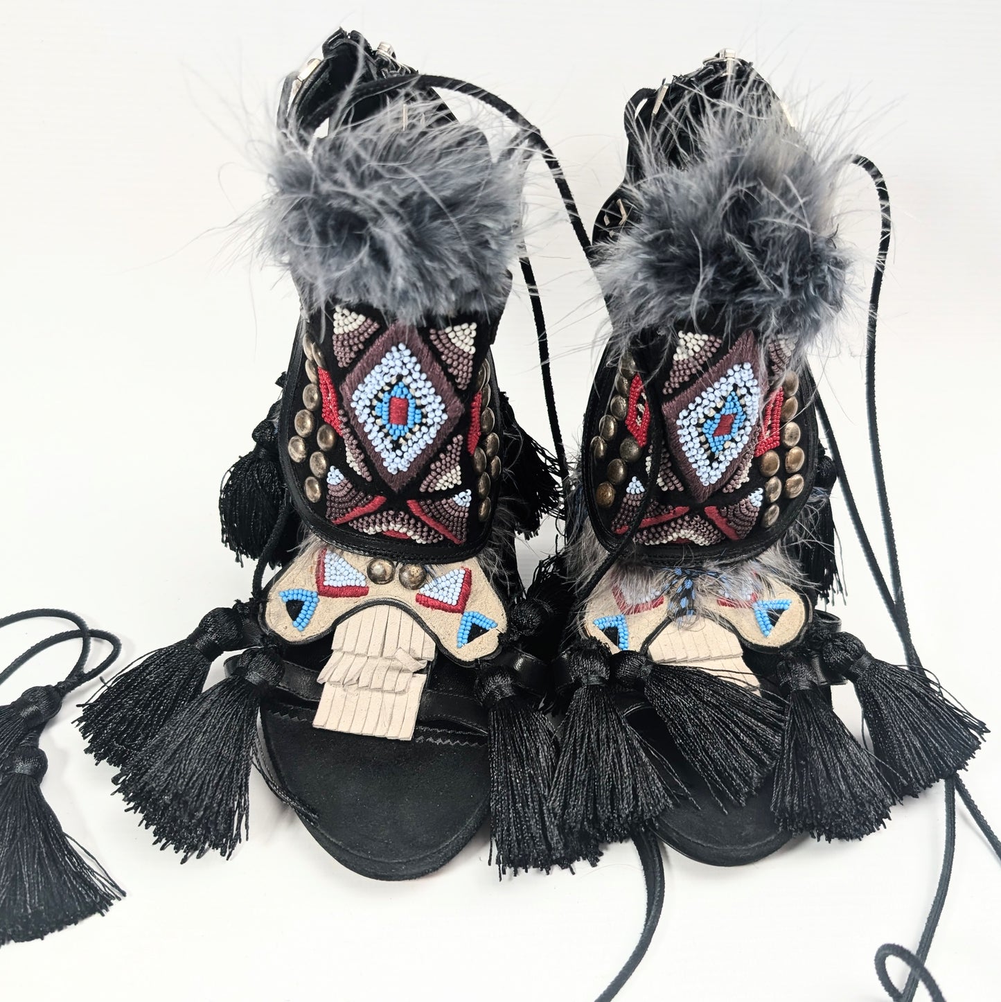 Sandales "Eskimo" noire Dsquared2 F/W 2015 - EU39|6UK|8US