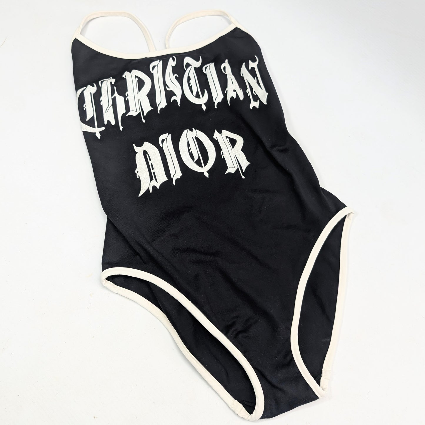Dior by Galliano monogram "Hardcore" one-piece swimsuit
