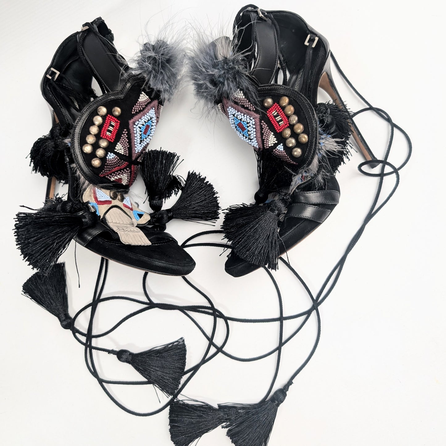 Sandales "Eskimo" noire Dsquared2 F/W 2015 - EU39|6UK|8US