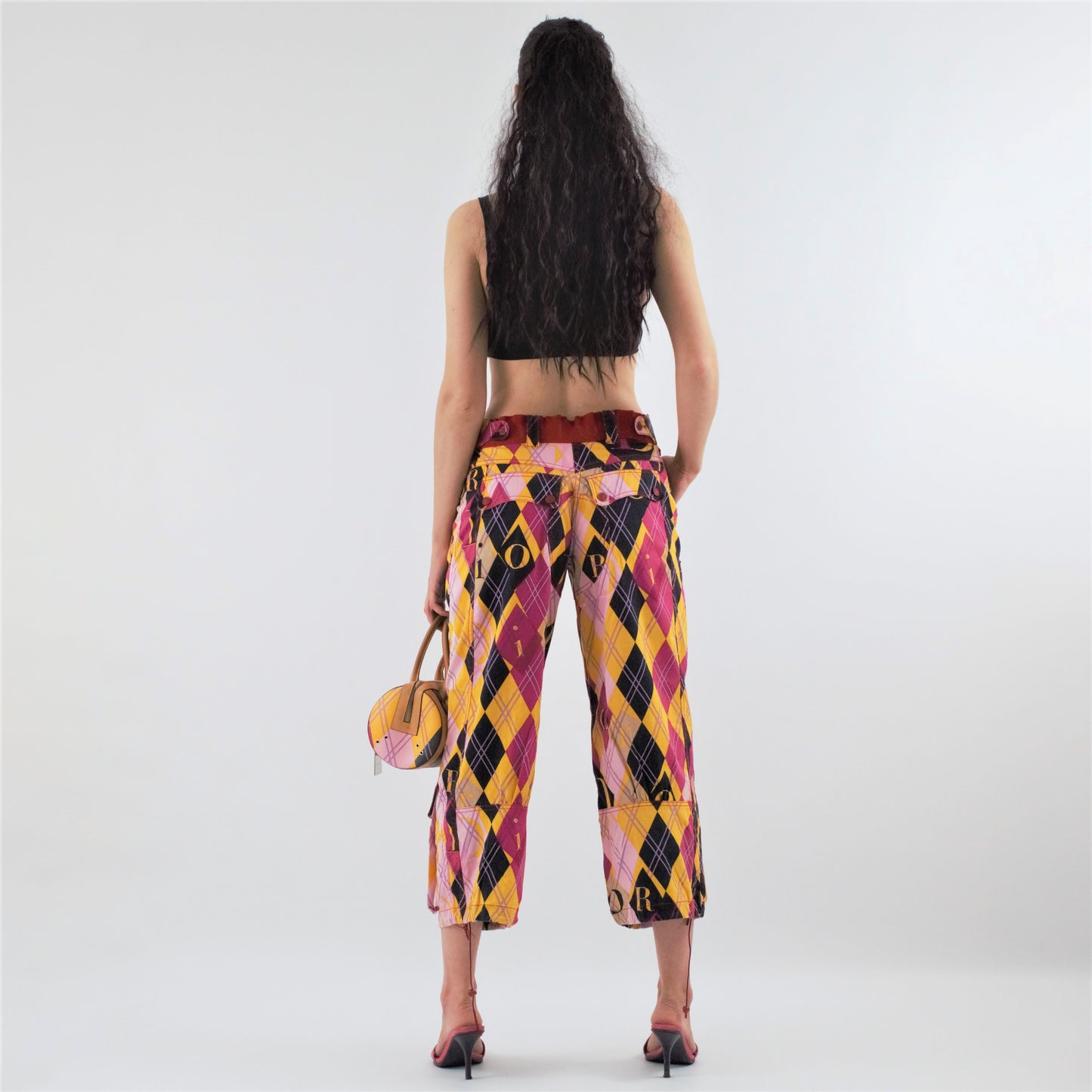 Dior Harlequin pattern 7/8 pants by Galliano - A/W2004
