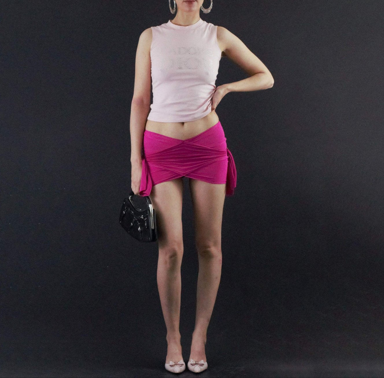 Dior pink skirt and swimsuit set by Galliano - F/W 2003