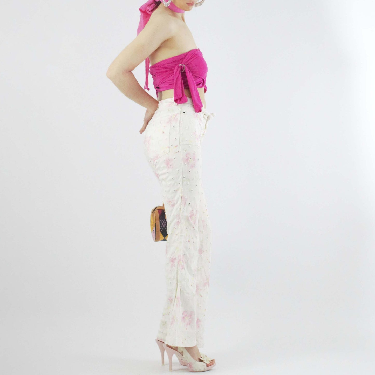 Dior pink skirt and swimsuit set by Galliano - F/W 2003