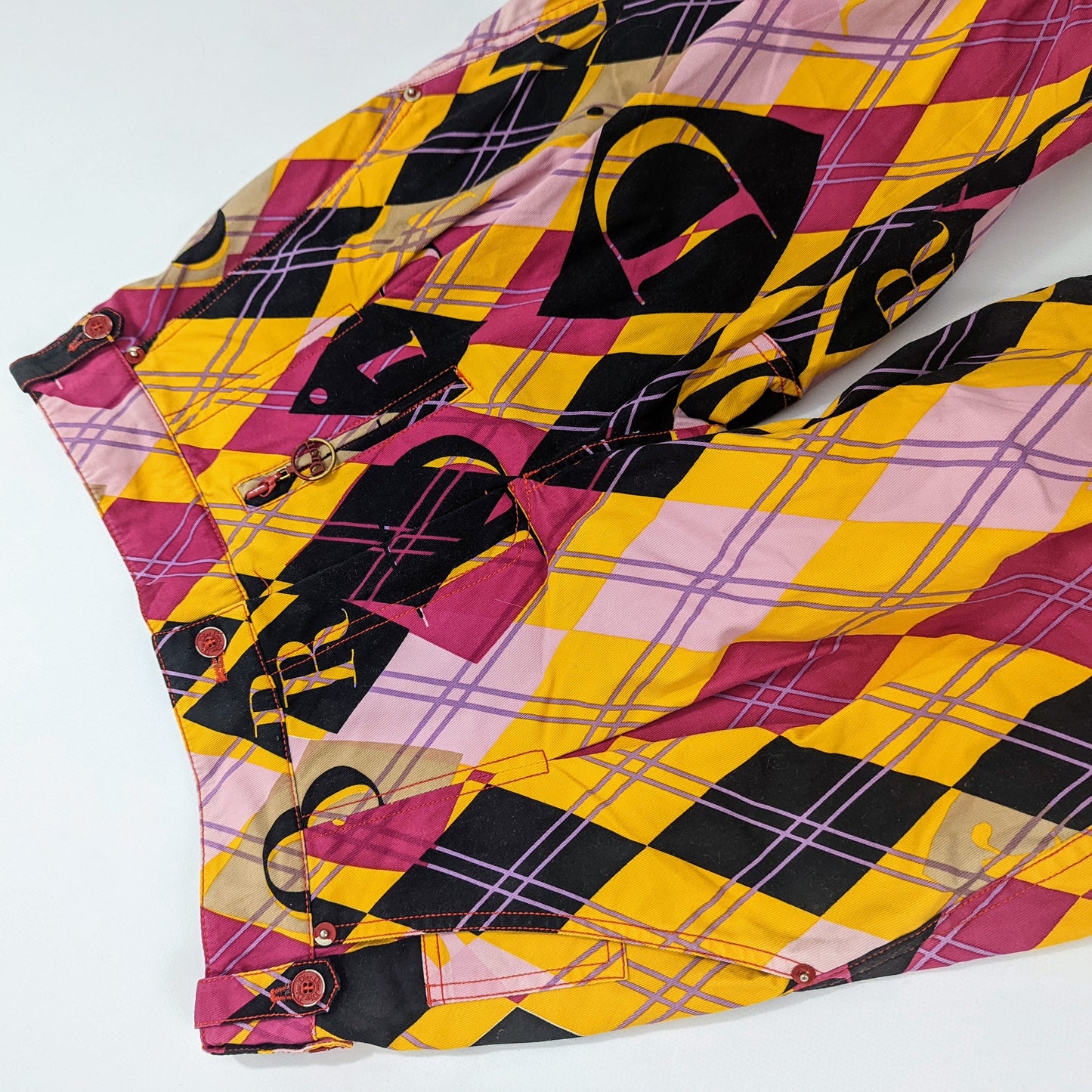 Dior Harlequin pattern 7/8 pants by Galliano - A/W2004