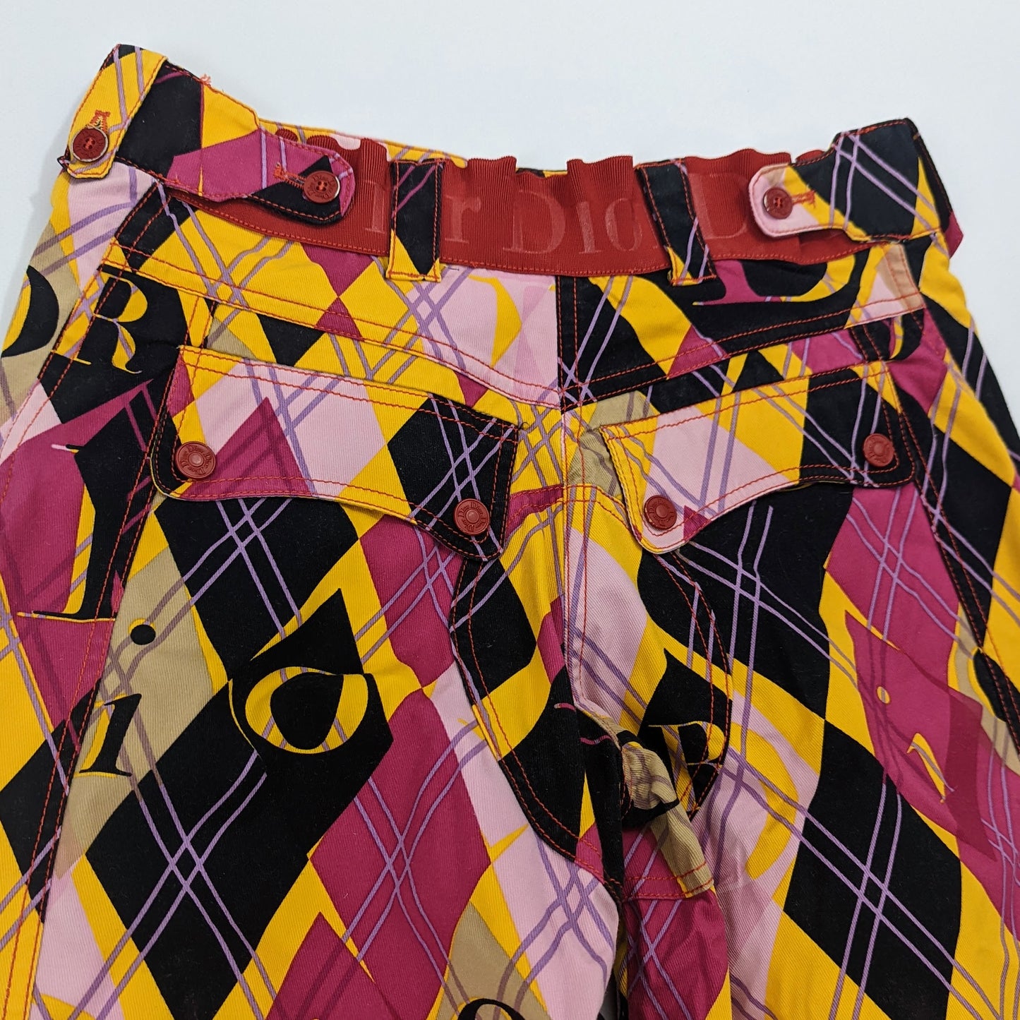 Dior Harlequin pattern 7/8 pants by Galliano - A/W2004