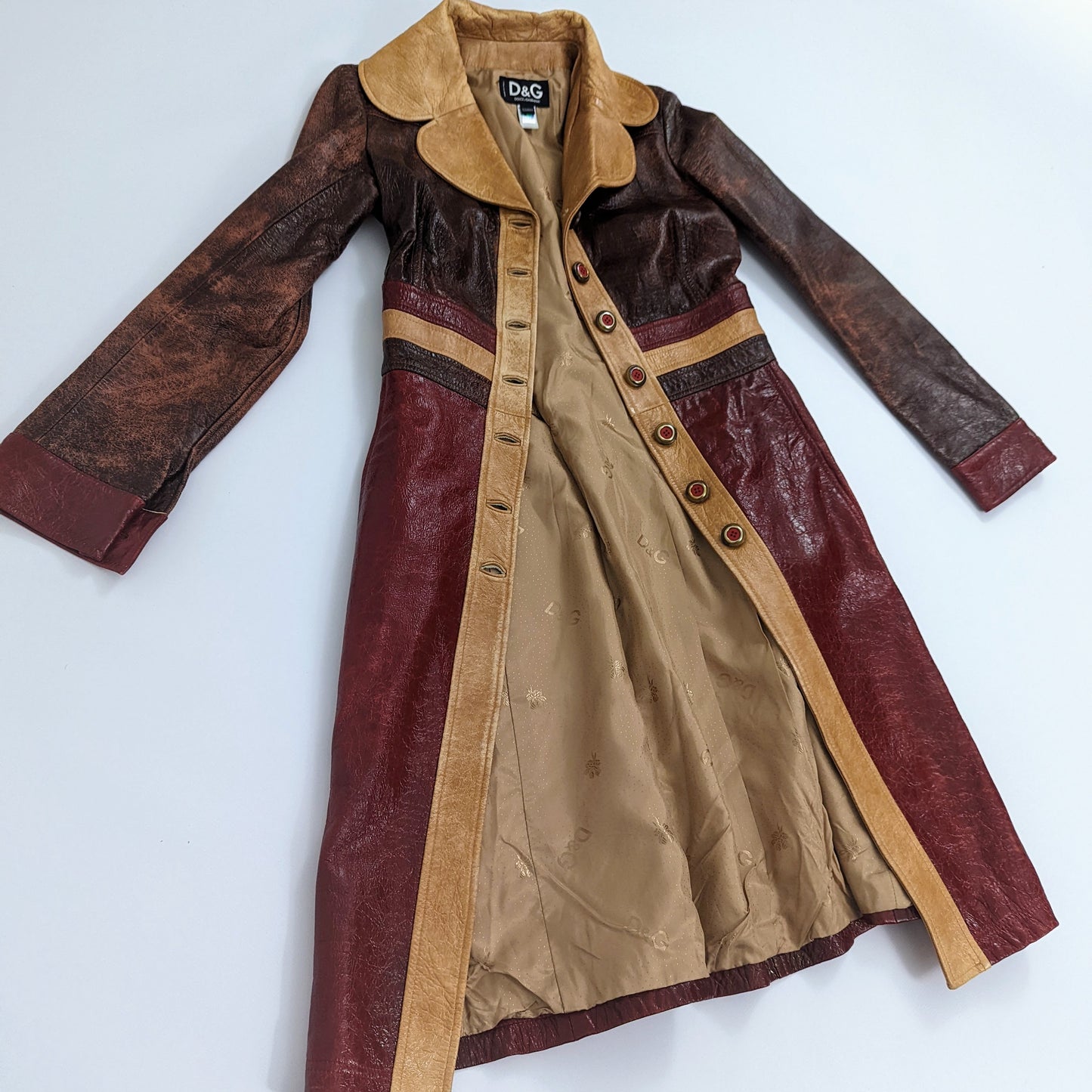Dolce & Gabbana leather coat