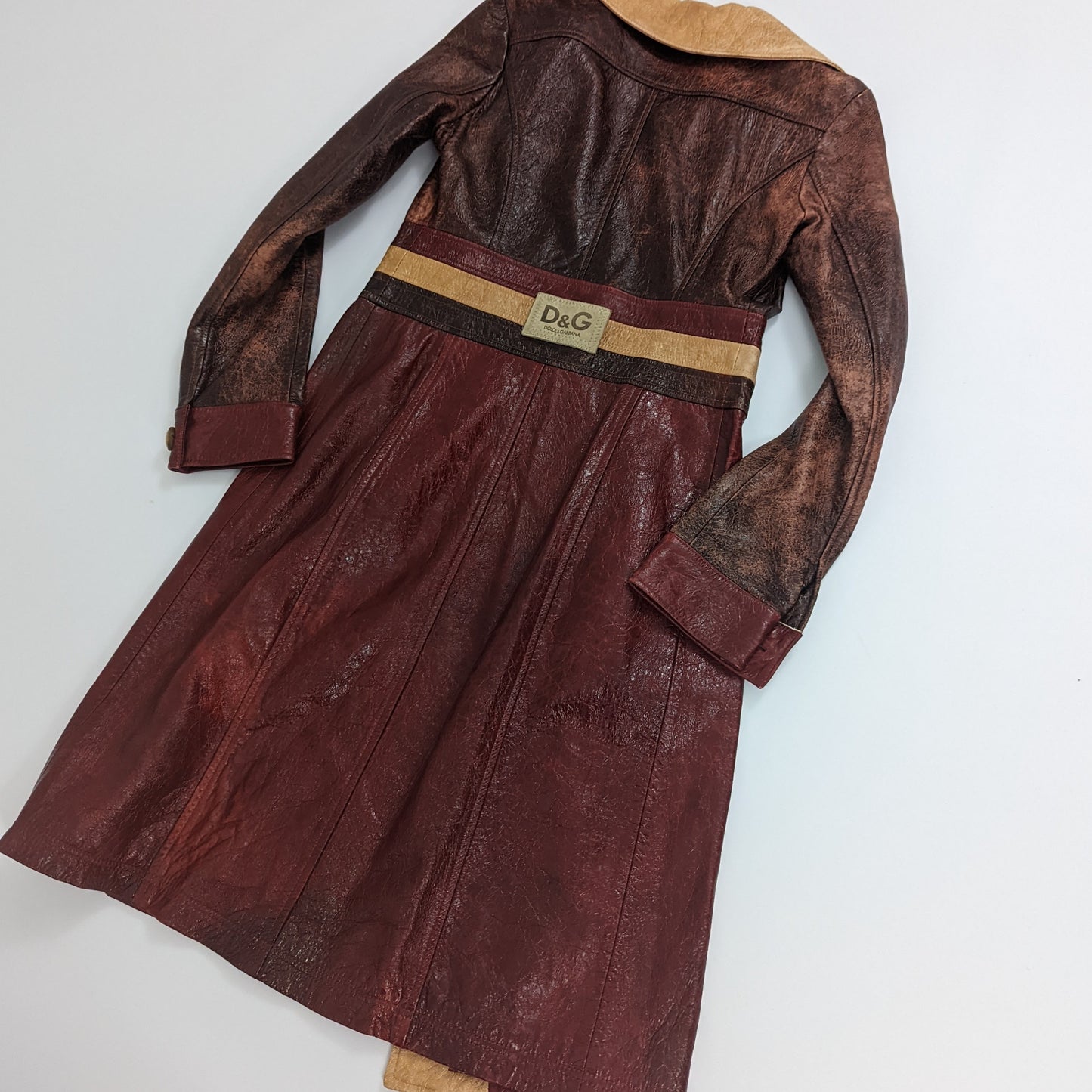 Dolce & Gabbana leather coat