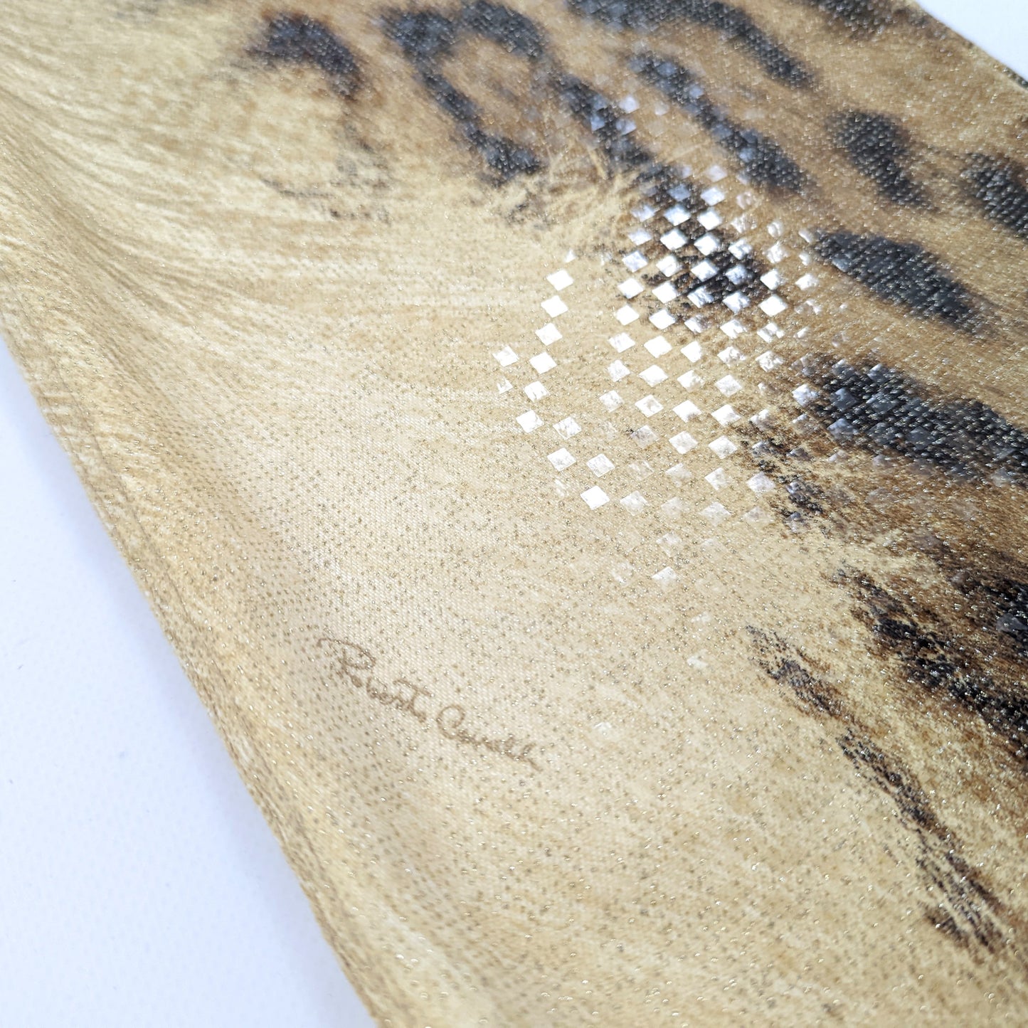 Roberto Cavalli leopard shimmering jeans pants - L