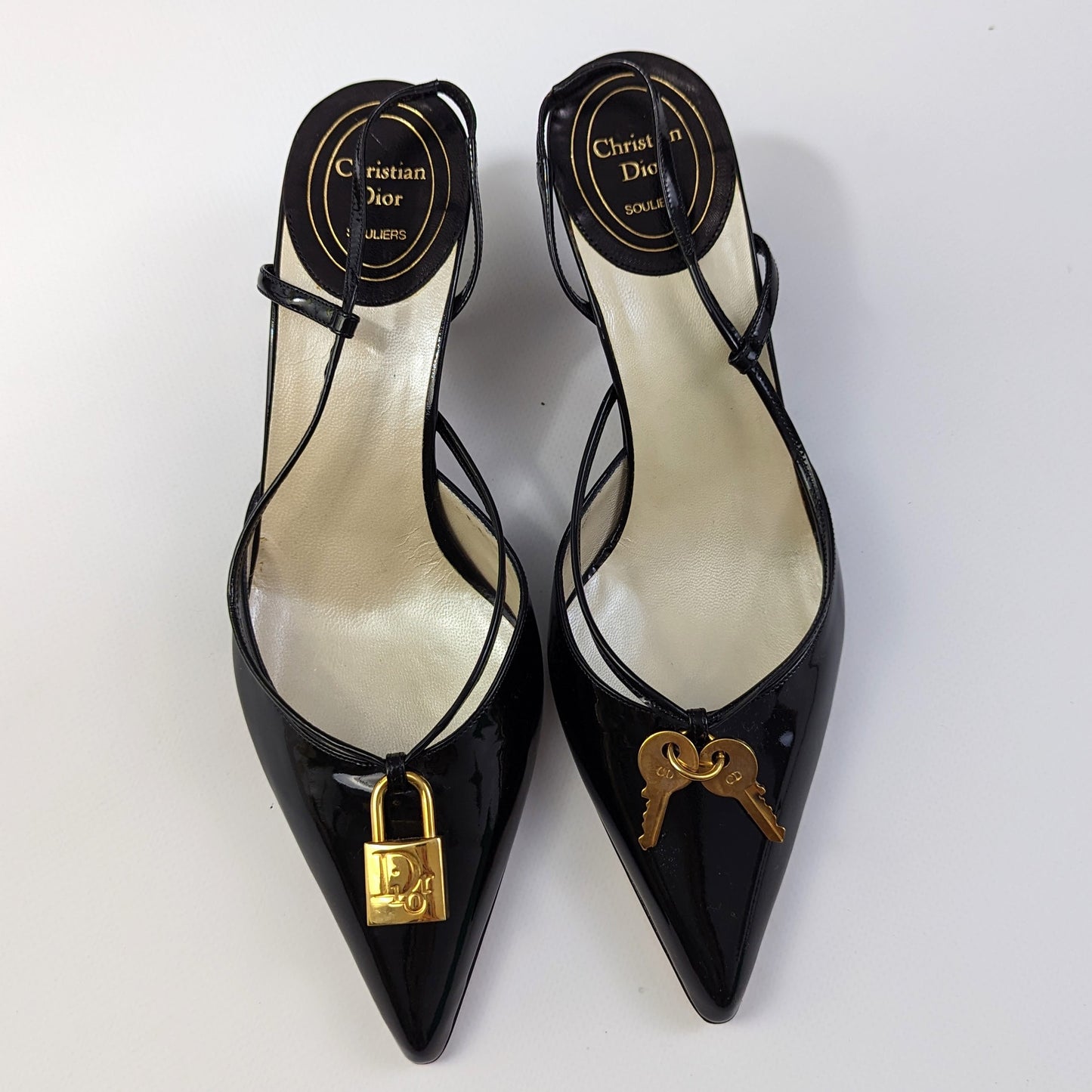 New Dior patent leather sandals - EU37,5|4,5UK|6.5