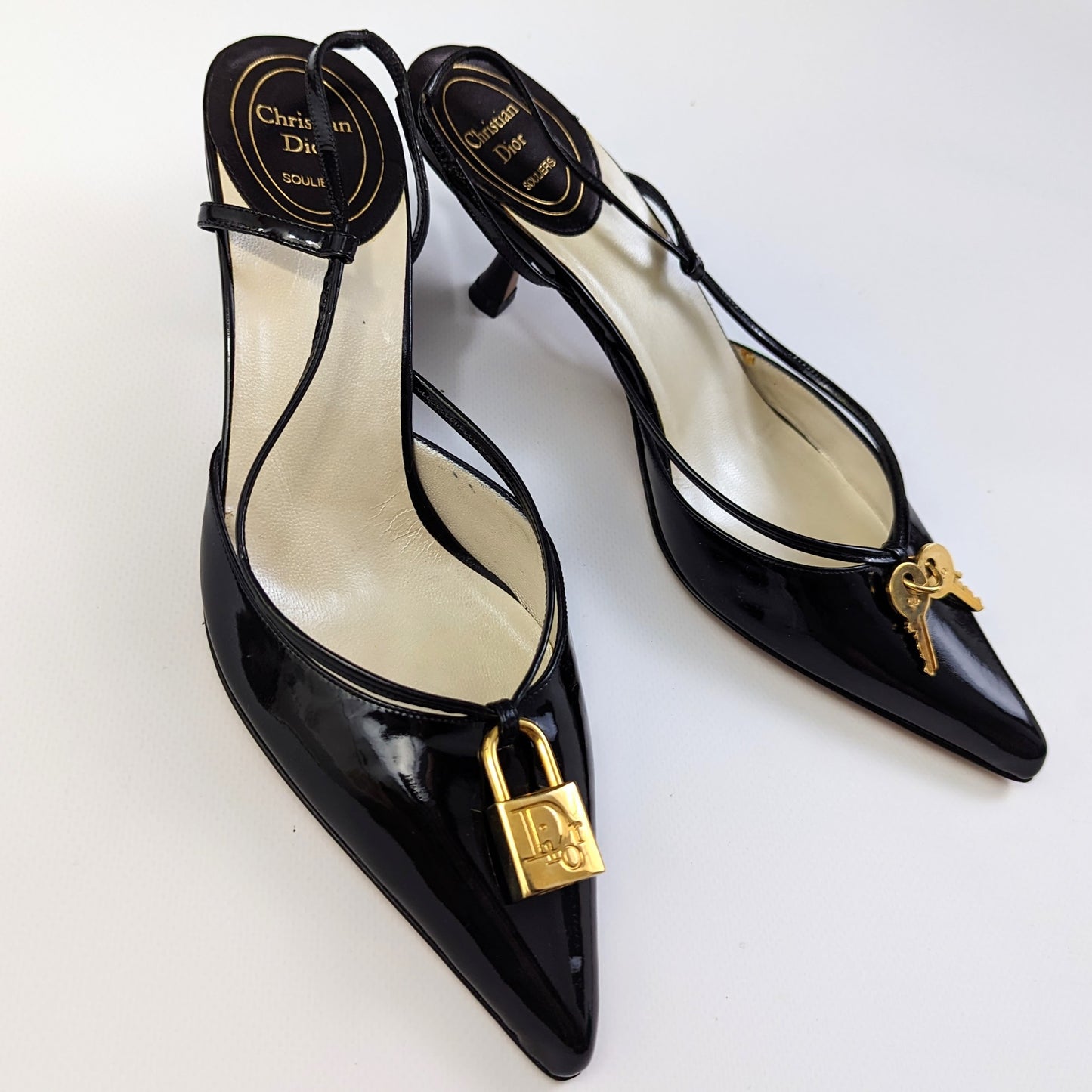 New Dior patent leather sandals - EU37,5|4,5UK|6.5