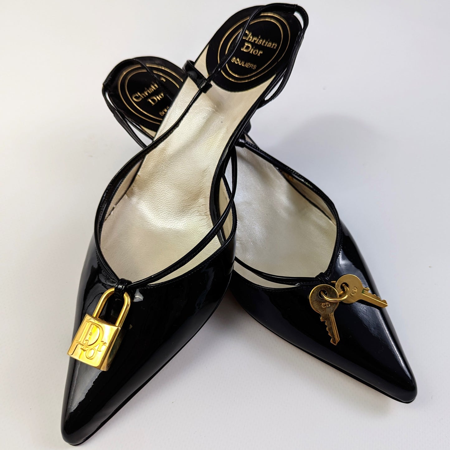 New Dior patent leather sandals - EU37,5|4,5UK|6.5