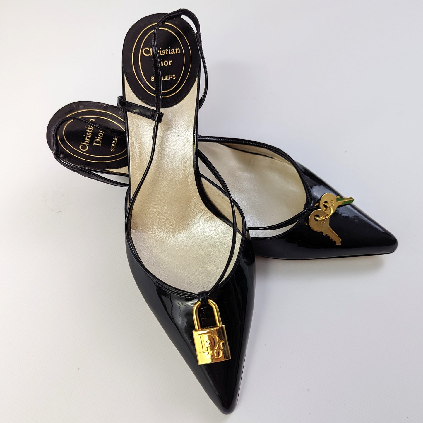 New Dior patent leather sandals - EU37,5|4,5UK|6.5