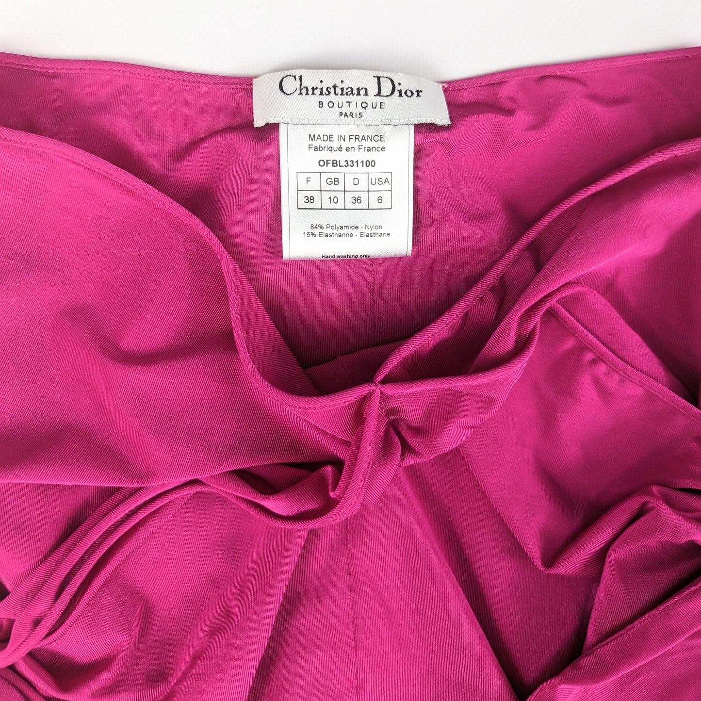 Dior pink skirt and swimsuit set by Galliano - F/W 2003