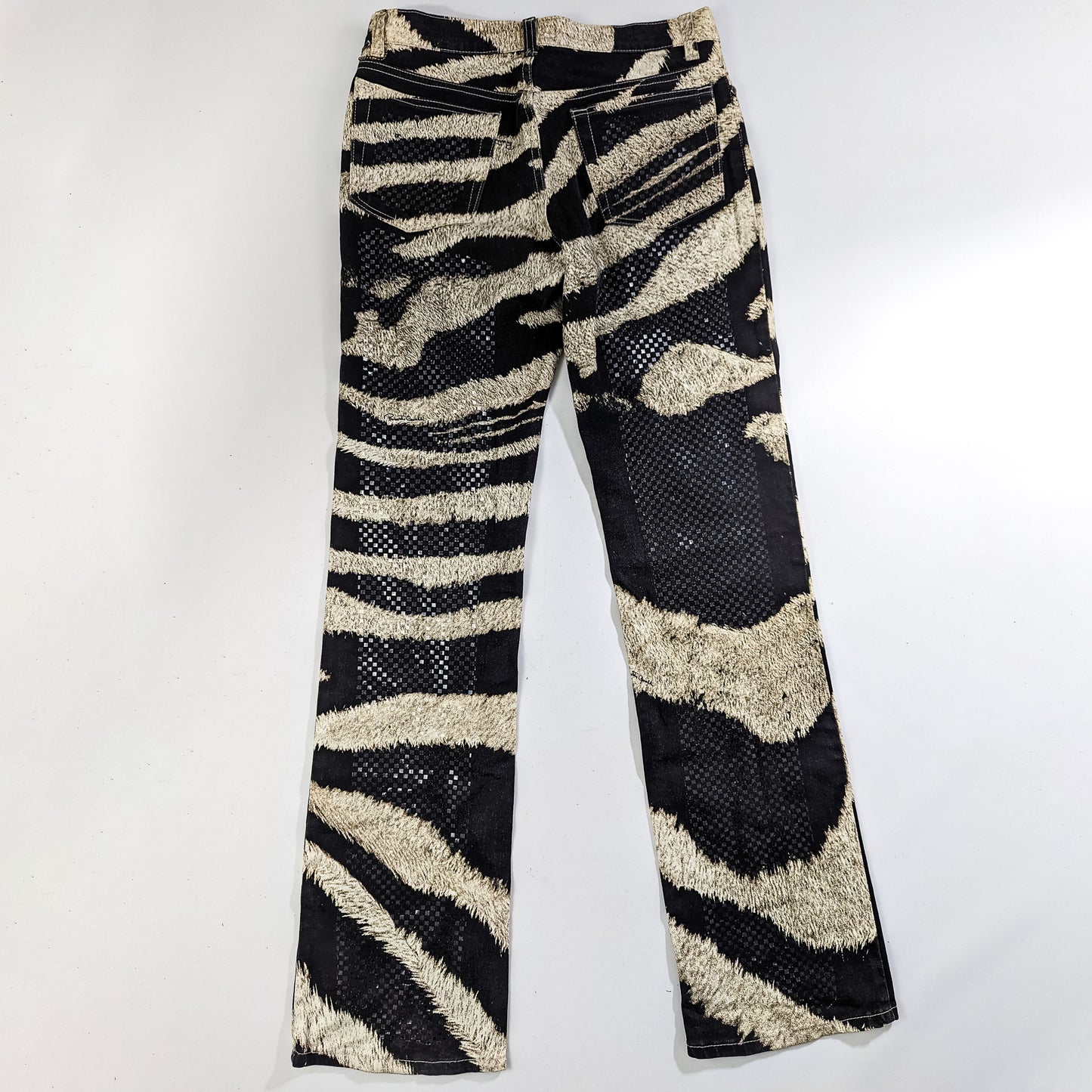 Roberto Cavalli Zebra Pattern Jeans - M