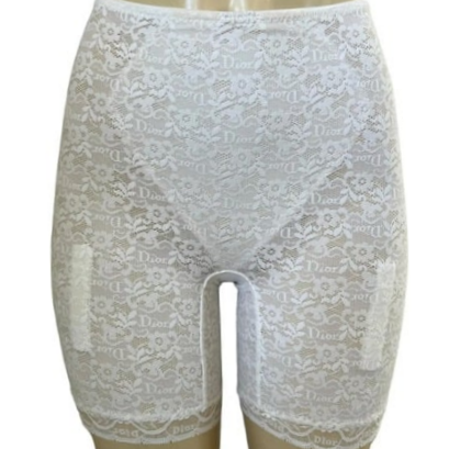 Dior white lace shorts