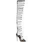 Dsquared2 Black High Top Lace Up Sandals - EU39|UK6|US8