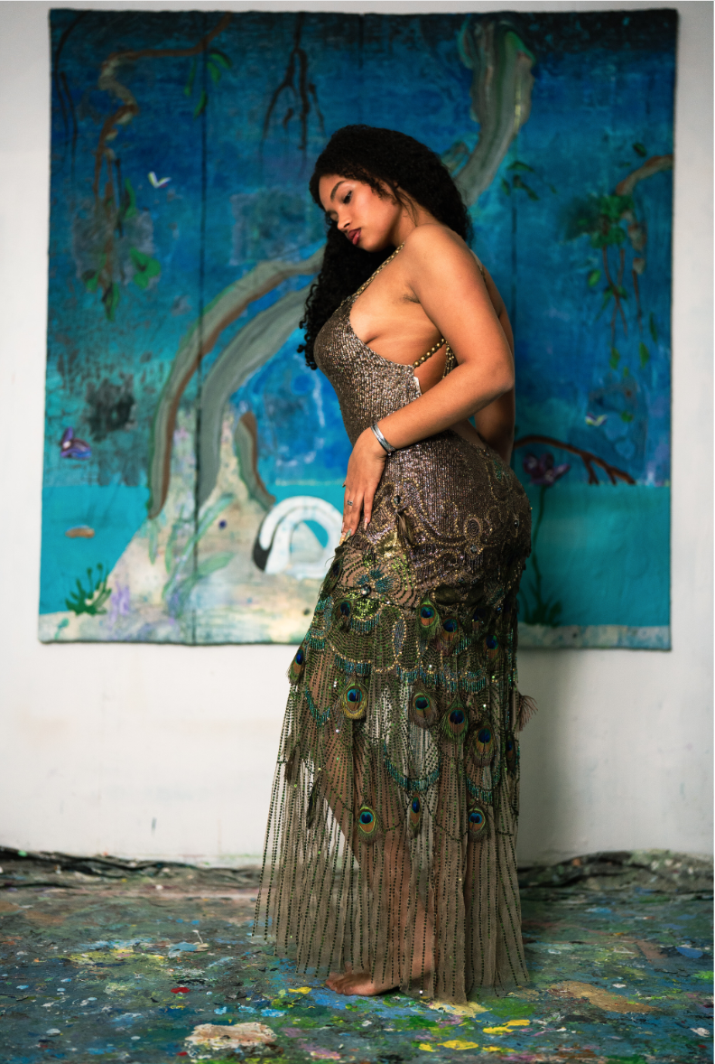 "Peacock" Dress by Jenny Packham