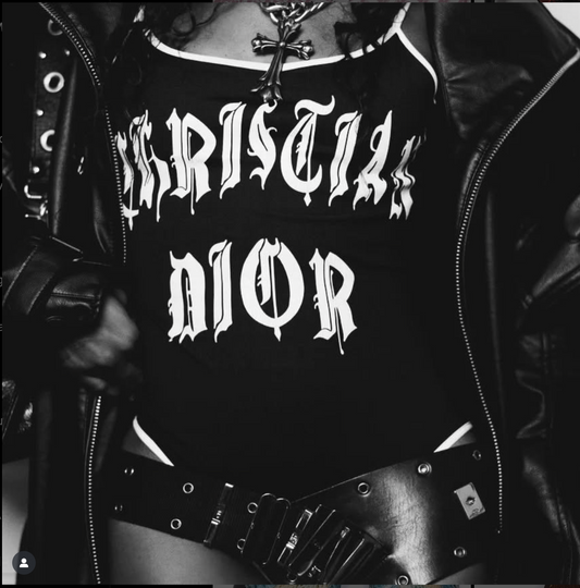 Dior by Galliano monogram "Hardcore" one-piece swimsuit