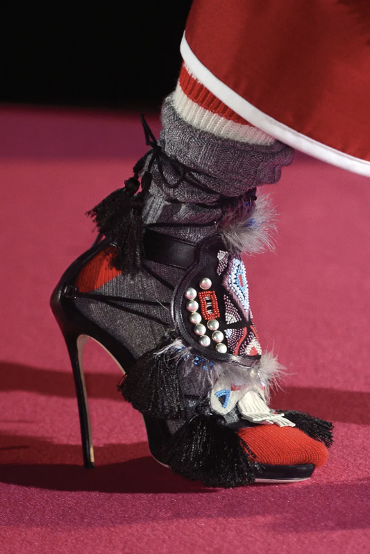 Sandales "Eskimo" noire Dsquared2 F/W 2015 - EU39|6UK|8US