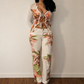 Roberto Cavalli floral cardigan and pants set - L
