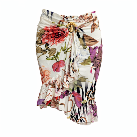 Roberto Cavalli silk skirt