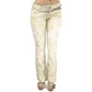 Cavalli beige logo jeans - S