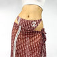 Dior monogram burgundy trotter sarong- S/S2002