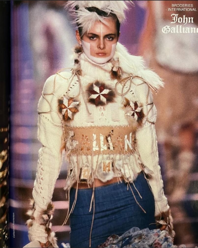 John Galliano F/W 2002 Suede and Fur Belt