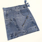 Pareo skirt with trompe l'oeil print denim jeans Dior by Galliano - S/S2000