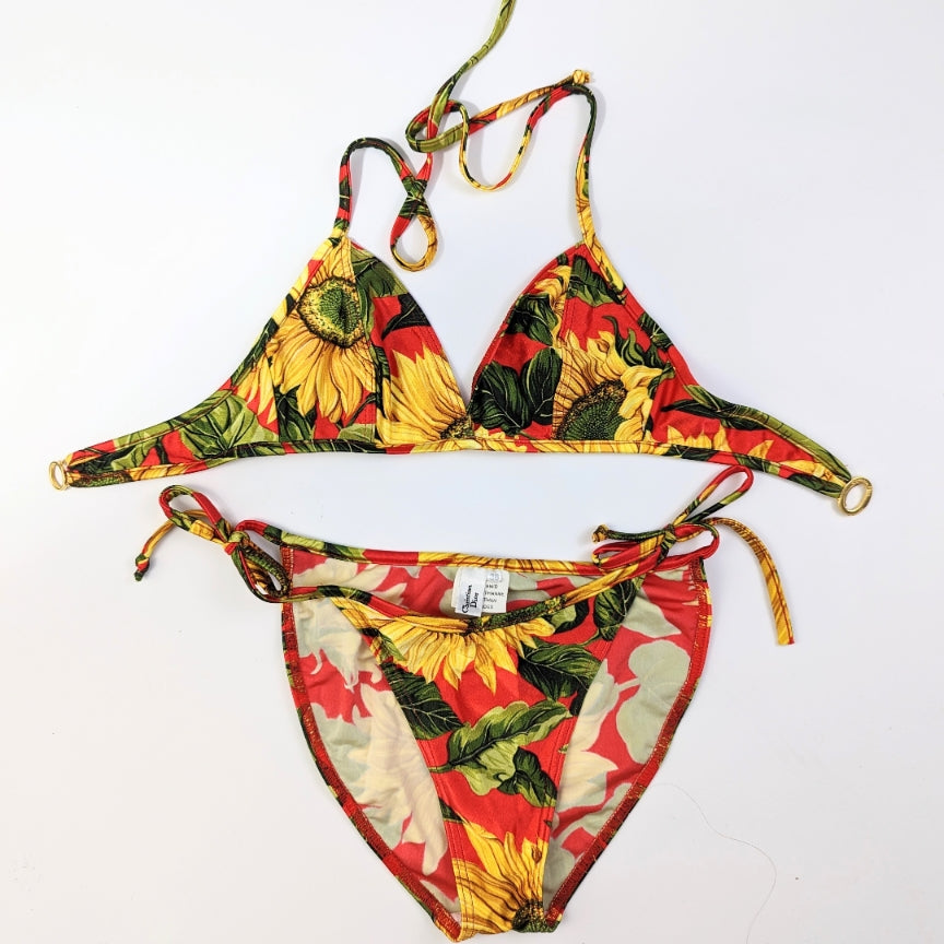 Dior “Sunflower” 4-piece Beachwear Set